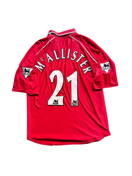 00/02 Reebok Liverpool Home No.21 Gary McAllister