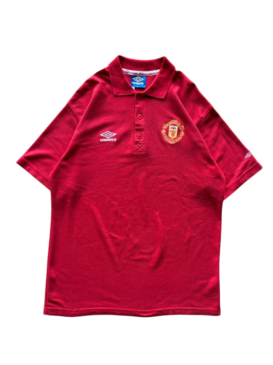 90s Umbro Manchester United Polo Top