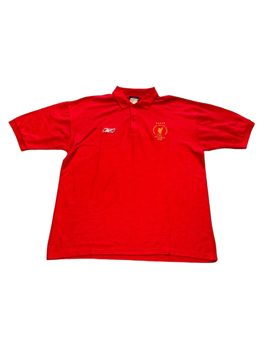 00s Reebok Liverpool Polo Top