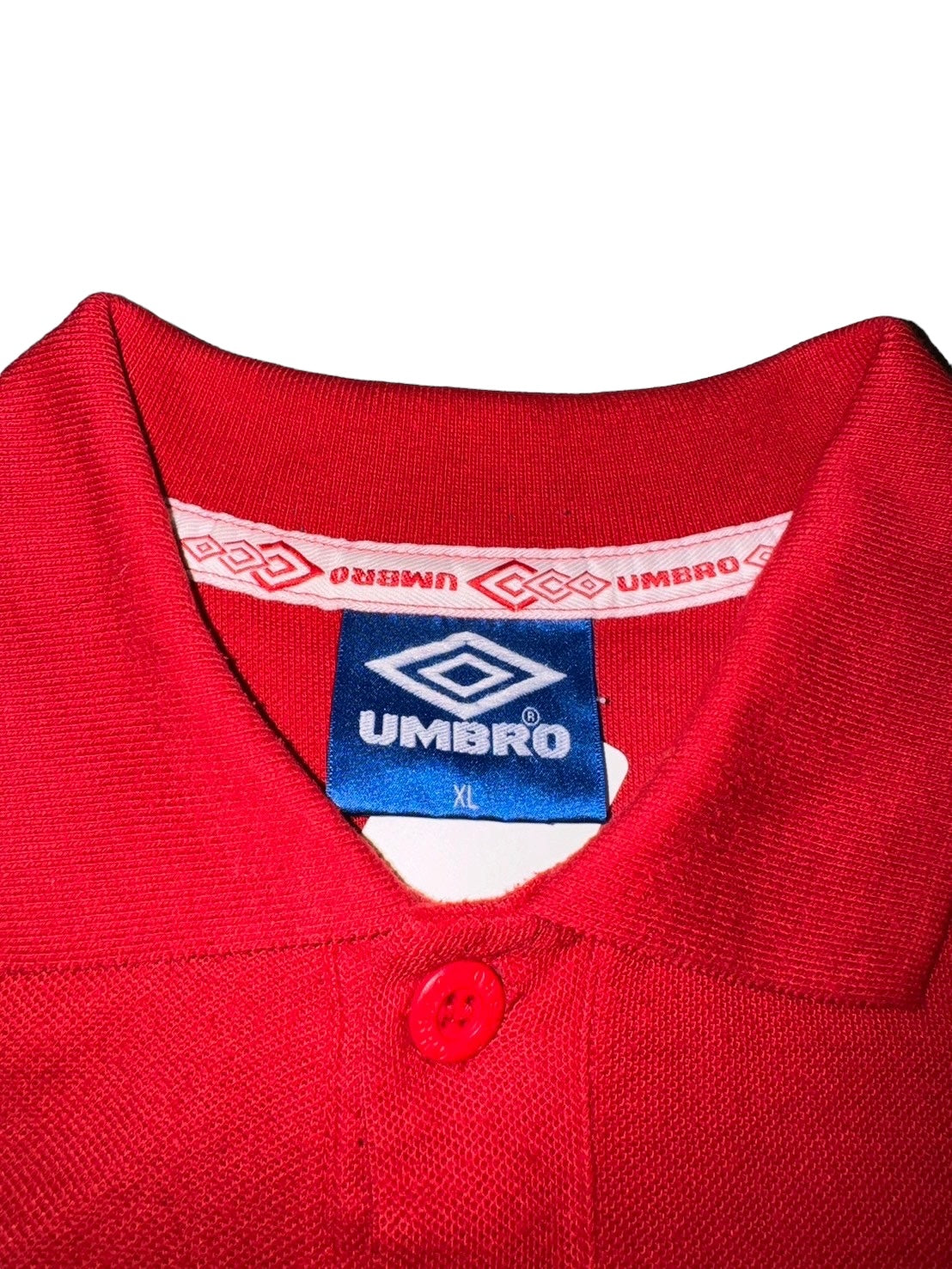 90s Umbro Manchester United Polo Top