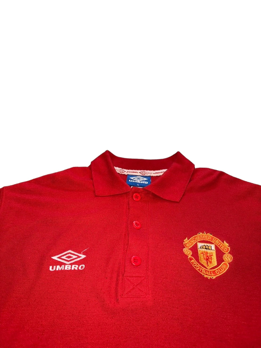 90s Umbro Manchester United Polo Top